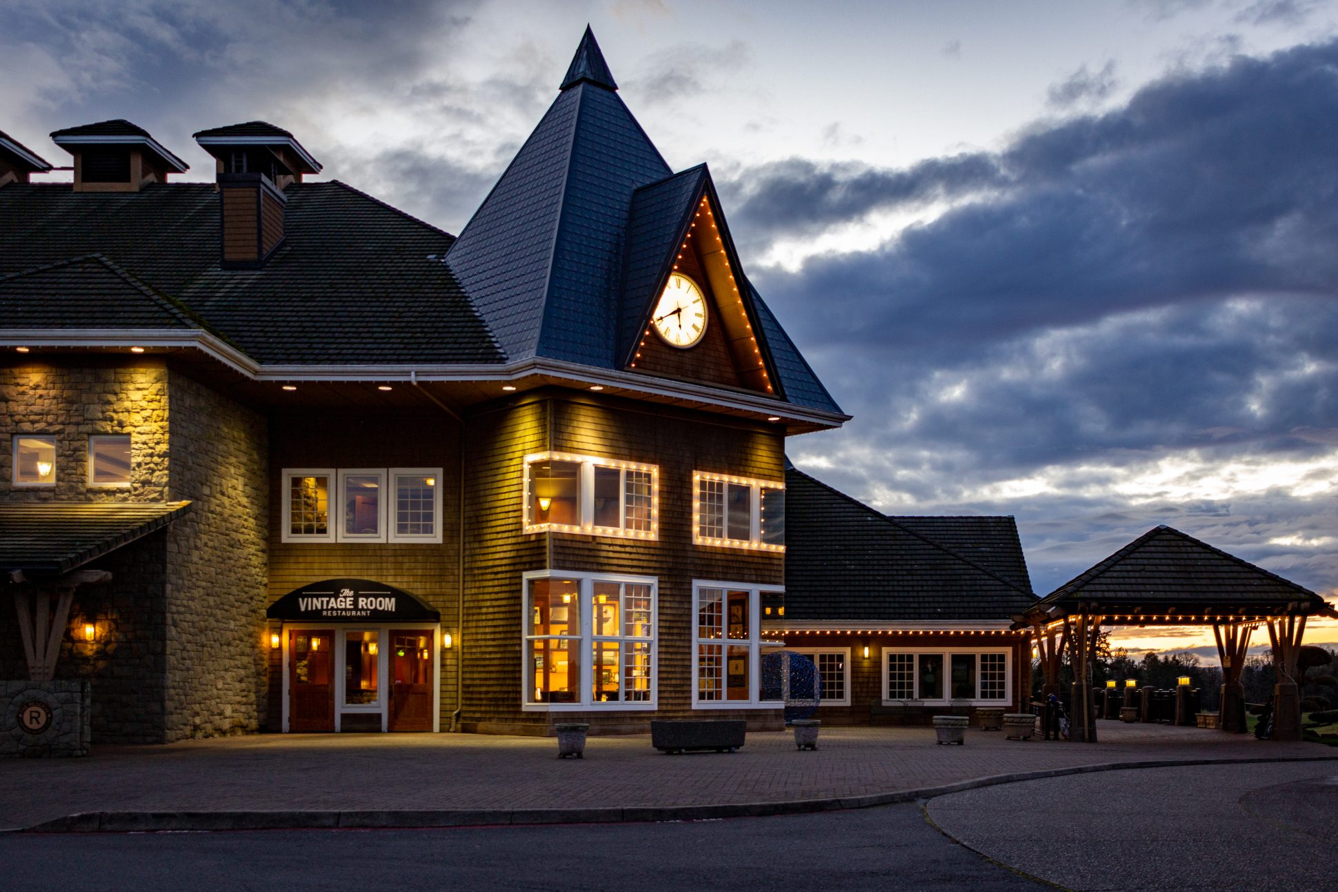 Clubhouse with lights